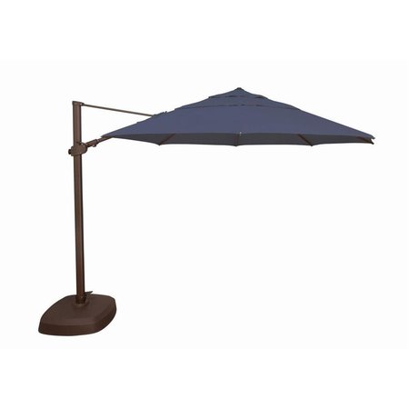 SIMPLYSHADE 11.5 ft. Fiji Octagon Cantilever Sunbrella Umbrella; 5439 Navy SSAG25R-00D-A5439